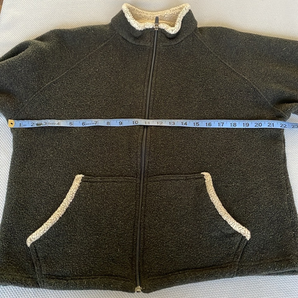 Vintage Alf Kuhl Women’s Alfpaca Sweater Fleece Sherpa Trim Jacket Size Large - Picture 4 of 10
